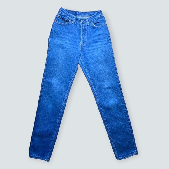 𝅺VINTAGE 80's Levis 501 Womens Mom High Rise Jeans Size 7 W 24” USA - Picture 3 of 16